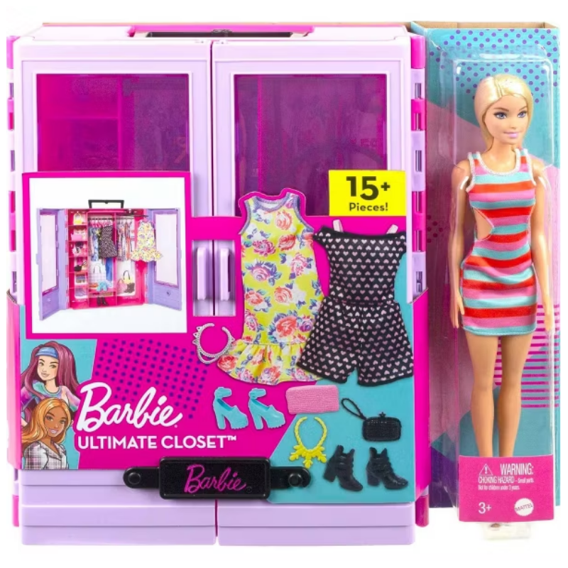 Barbie Closet Fashionista Con Ropa Y Accesorios - Imagen 4