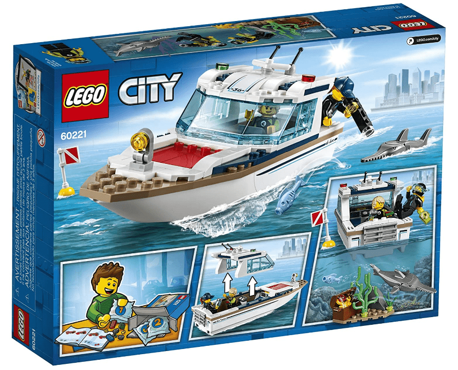 Lego City 60221 Kit Construcción De Barcos,buceo
