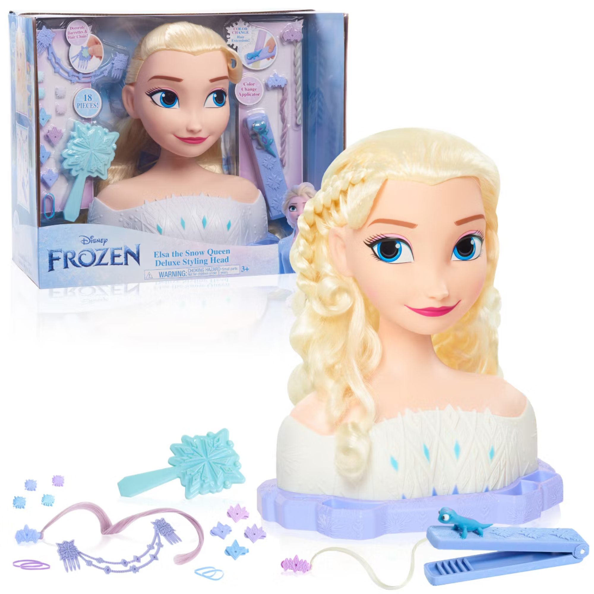 Cabeza De Estilo Disney Frozen Deluxe Elsa