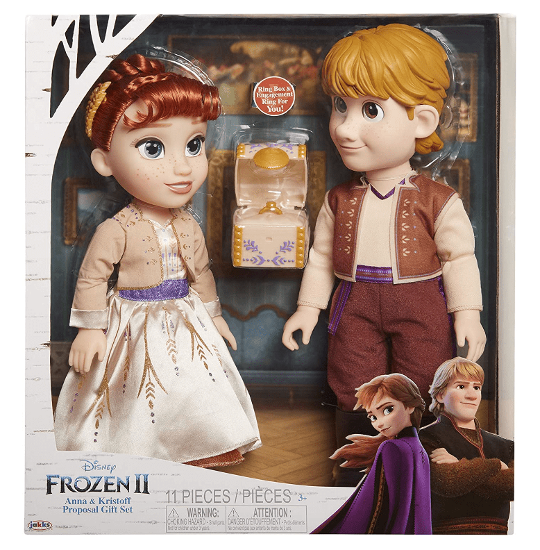 Disney Frozen 2 Anna Y Kristoff Set 2 Figuras Con Anillo