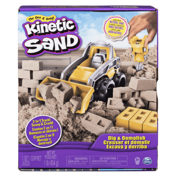 Kinetic Sand Dig & Demolish Excavacion De Arena Y Demolicion