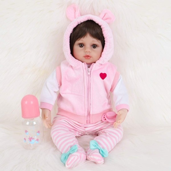 Reborn Muñeca Bebe Real De Cuerpo De Algodon