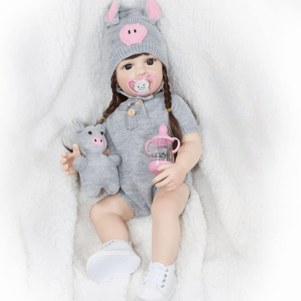 Muñeca Reborn Bebé Cuerpo de Silicona Alana