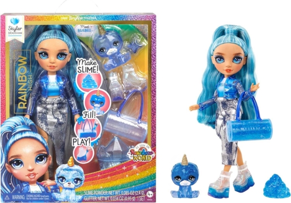 Muñecas Rainbow High Con Kit De Slime, Accesorios Y Mascota Skyler Bradshaw