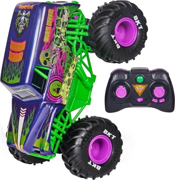 Carro Monster Jam Grave Digger Con Control Remoto