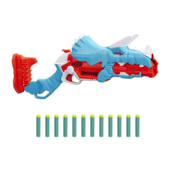 Nerf Pistola DinoSquad Tricera Blast Blaster