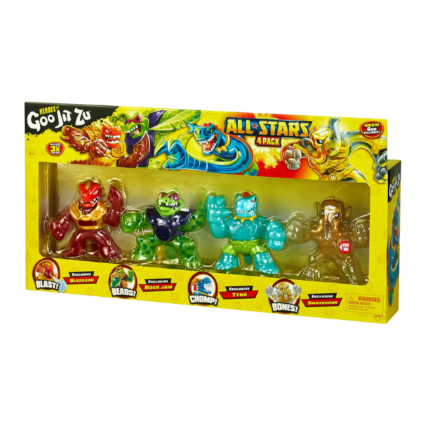 Goo Jit Zu All Stars Pack x 4 héroes