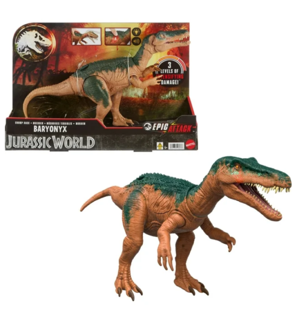 Dinosaurio Jurassic World Baryonyx Epic Attack con Luces y Sonidos