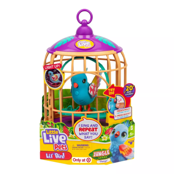 Juguete Pajarito Interactivo Luces Sonidos Little Live Pets