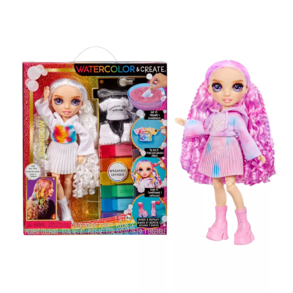 Muñeca Rainbow High Pinta Y Crea Tu Moda Ojos Morados