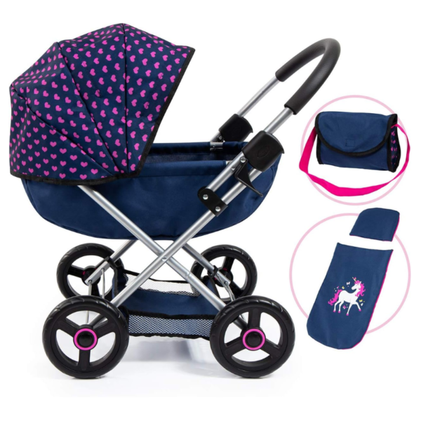 Coche Plegable Para Muñecas Reborn Con Bolso