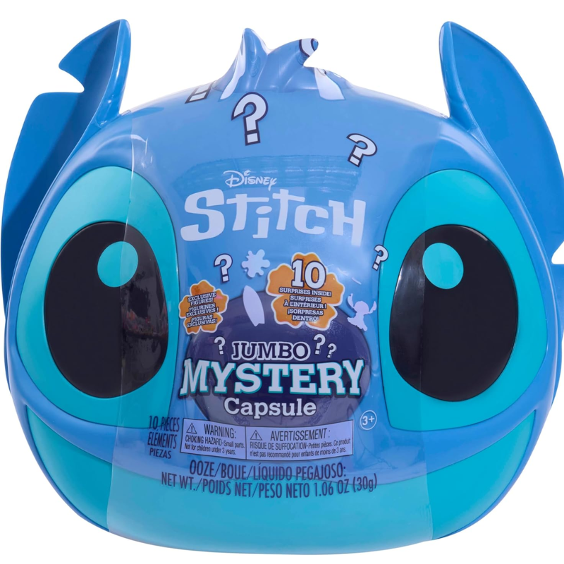 Figura Misteriosa Cápsula Gigante Disney Stitch Con Sorpresas