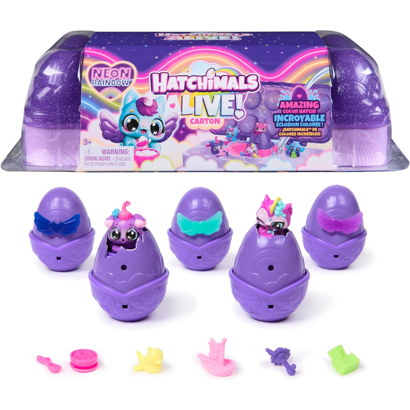 Hatchimals Colección De Huevos Neon Rainbow
