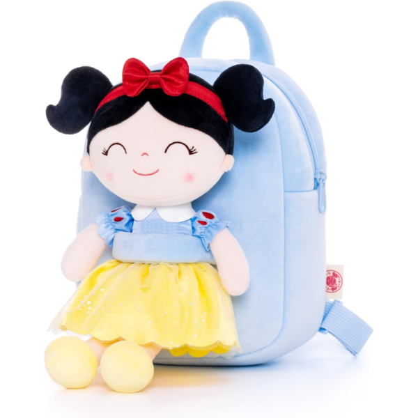 Mochila Y Muñeca De Trapo Y Tela Blanca Nieves