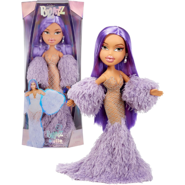 Muñeca de moda Bratz x Kylie Jenner de 61 cm con vestido