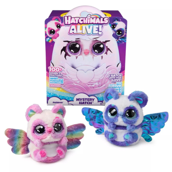 Juguete Huevo Hatchimals Alive Mascota Interactiva Morado y Rosa