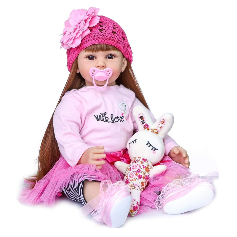 Muñeca Real Bebe Reborn Cuerpo De Algodón Viviana
