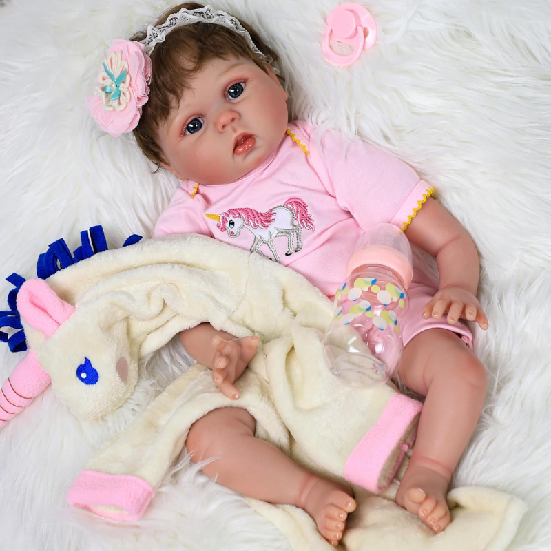 Muñeca Real Bebe Reborn Cuerpo De Algodón Heily