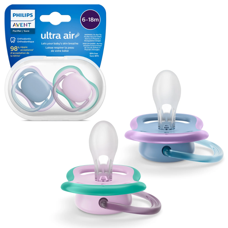 Chupas Para Bebes Avent Ultra Air X2 6 a 18 meses