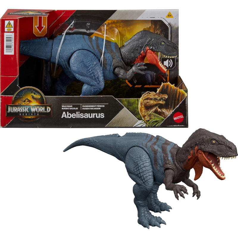 Dinosaurio Jurassic World Rebirth Abelisaurus Con Sonidos