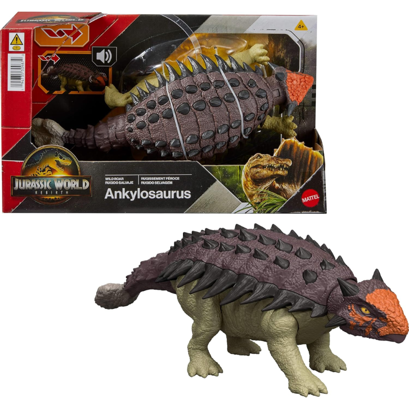 Dinosaurio Jurassic World Rebirth Ankylosaurus Con Sonidos