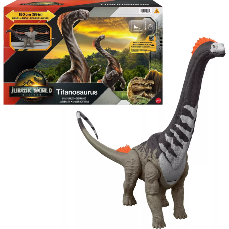Dinosaurio Jurassic World Rebirth titanosaurio Colosal