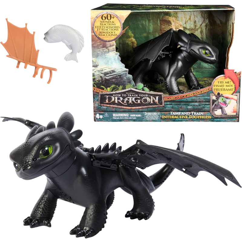 Figura Cómo Entrenar Tu Dragón Chimuelo Luces Y Sonidos