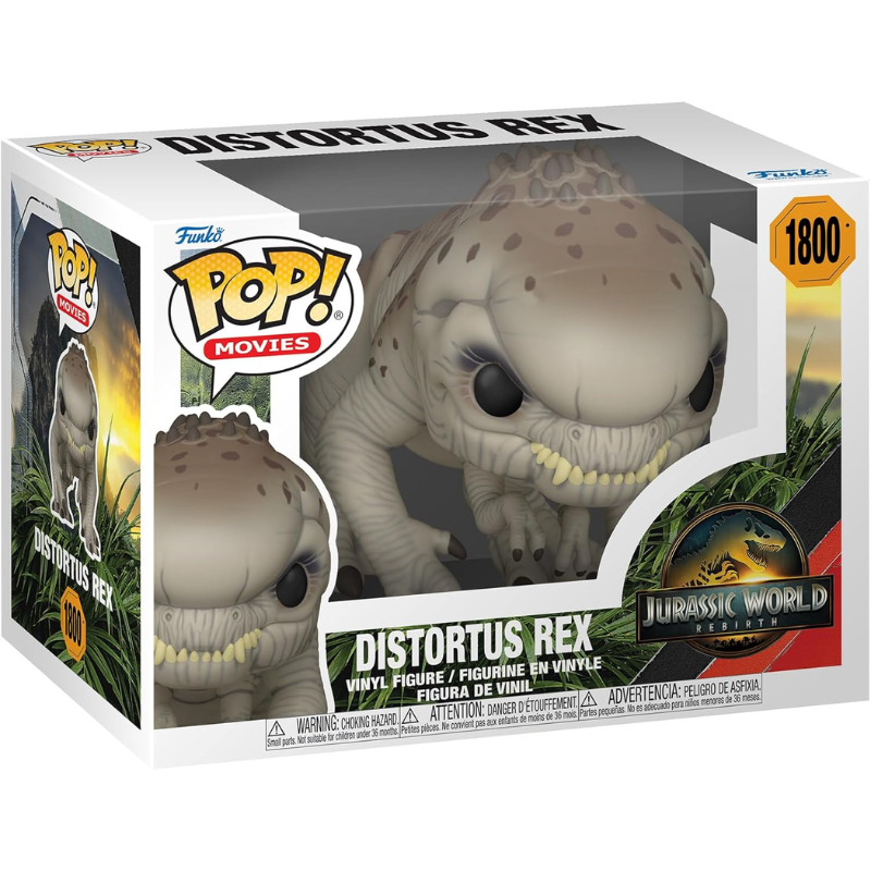 Figura Jurassic World Rebirth Funko Pop Distortus Rex