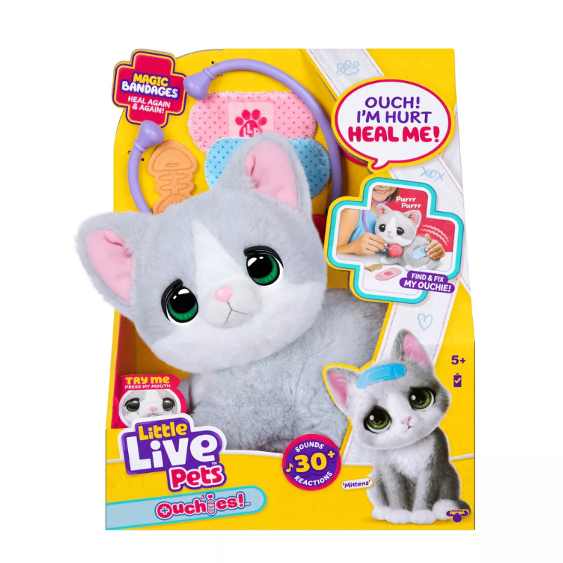 Gato Interactivo Con Sonidos Y movimientos Little Live Pets