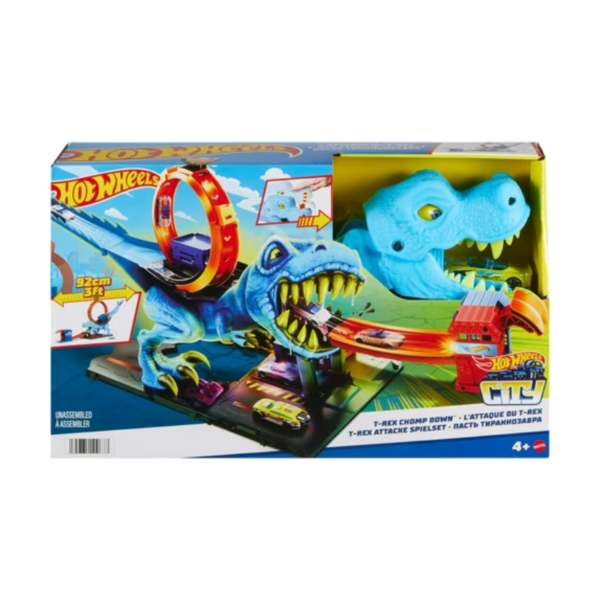Hot Wheels City Pista De Juguete T-rex Devorador