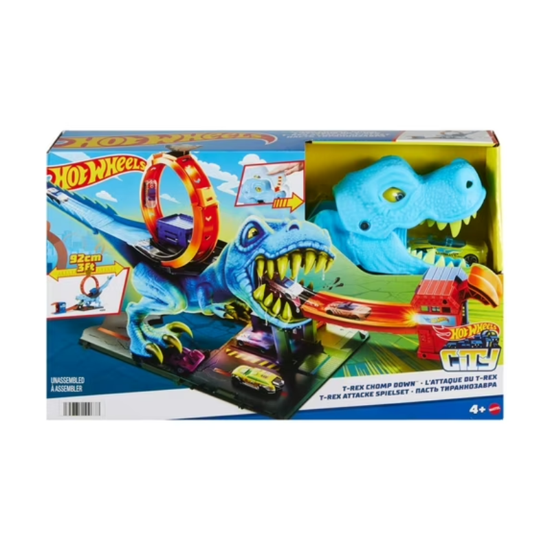 Hot Wheels City Pista De Juguete T-rex Devorador