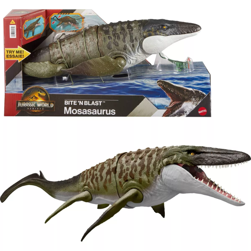Jurassic World Rebirth Mosasaurus Bite N blast