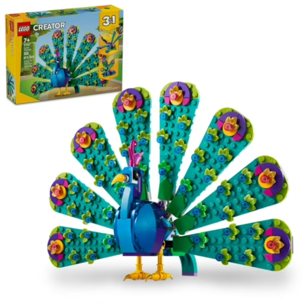 Lego Creator 3 en 1 Pavo Real Exótico 31157