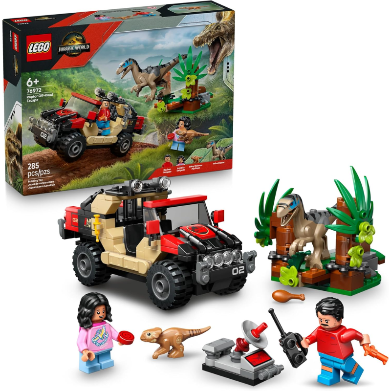 Lego Jurassic World Raptor Escape todoterreno 76972