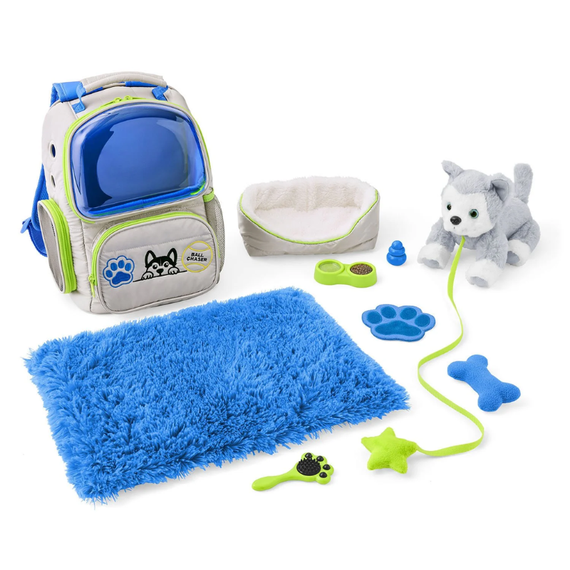 Mascota Con Bolso De Viaje Para Niños Husky