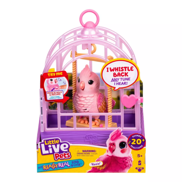 Mascota Interactiva Little Live Pets Rosie Con Luces Y Jaula