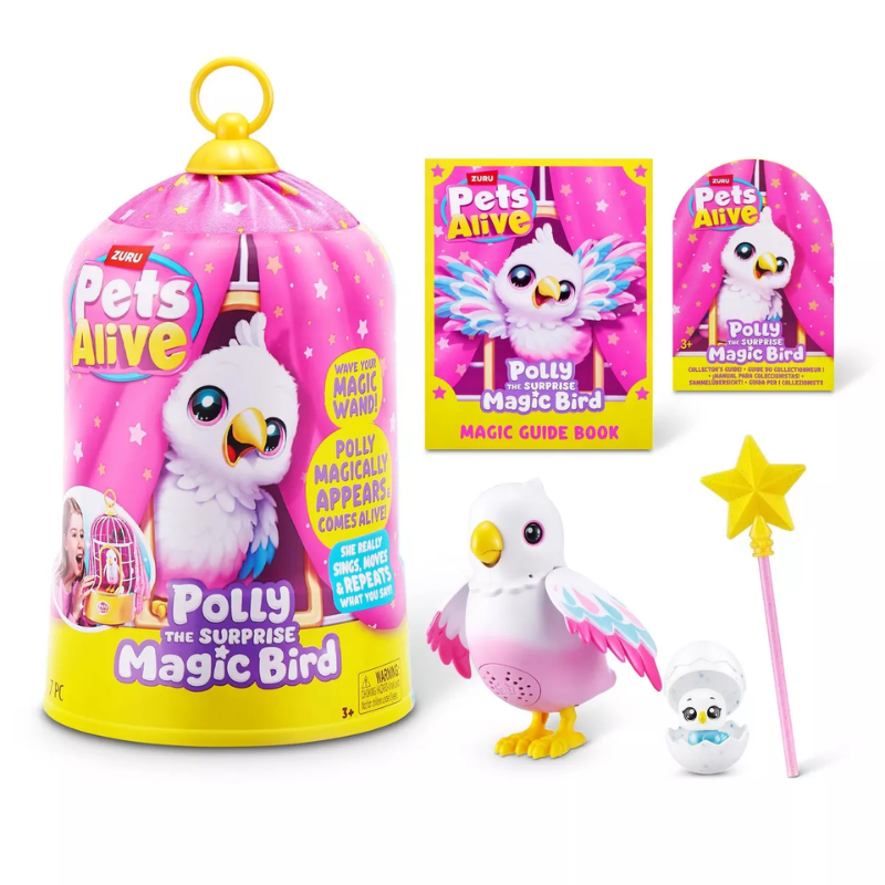 Mascota Interactiva Pájaro Mágico Polly Con Sonidos