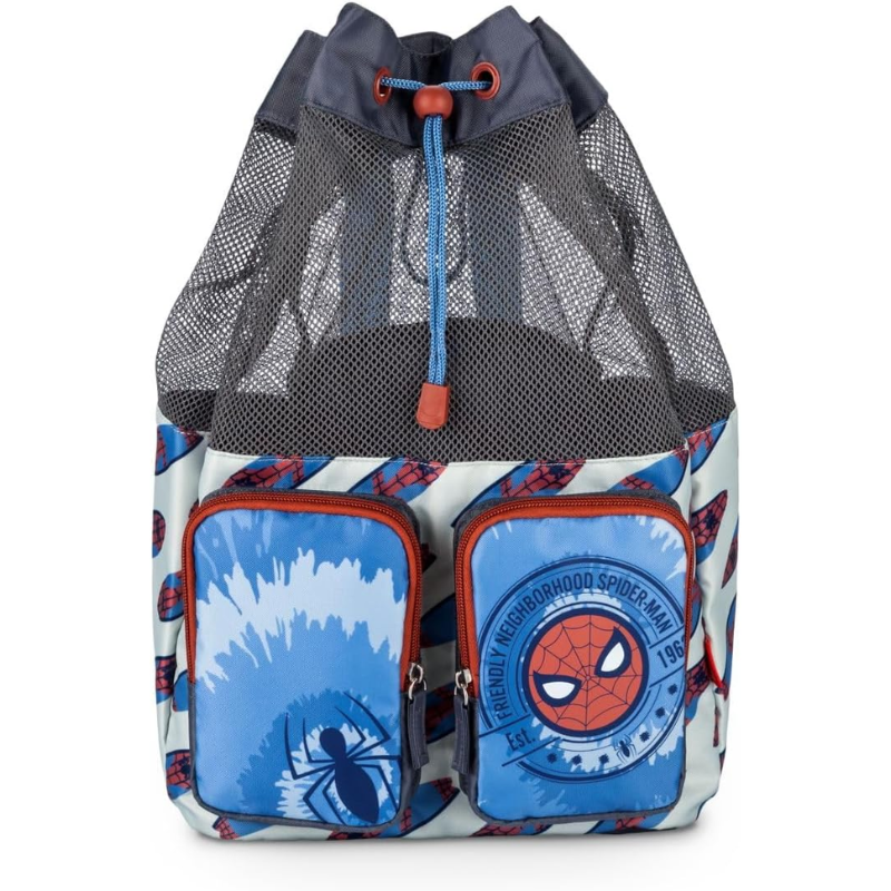 Morral Mochila De Natación Playa Para Niños Y Niñas Disney Spider Man