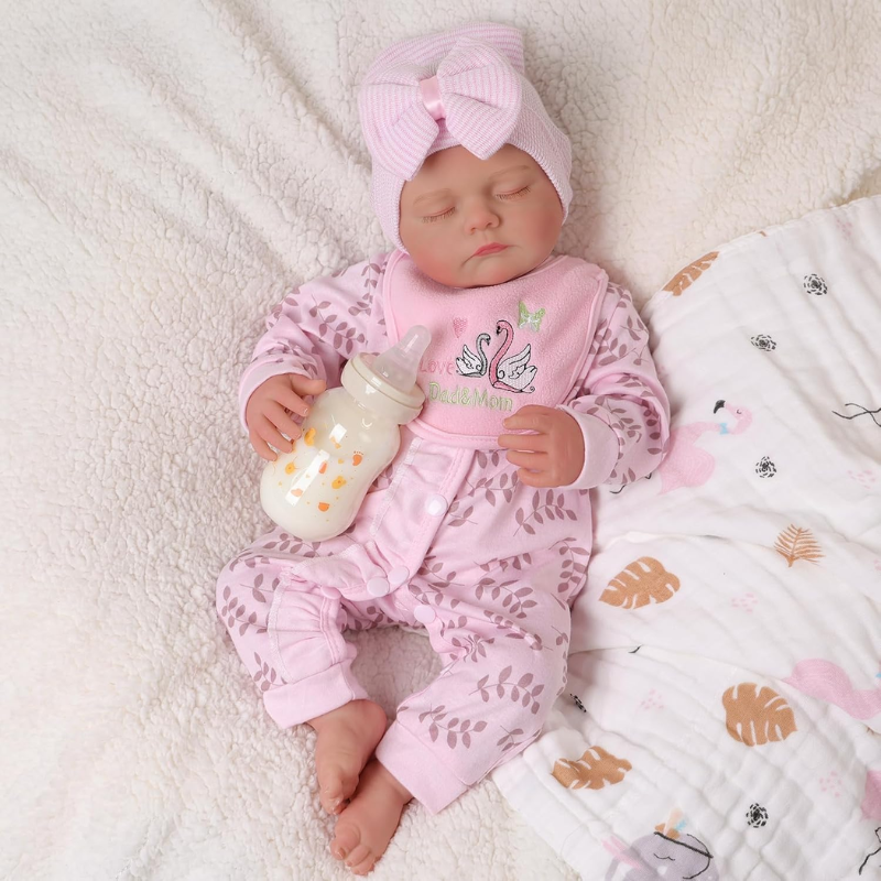 Muñeca Real Bebe Reborn Cuerpo algodon Lorena