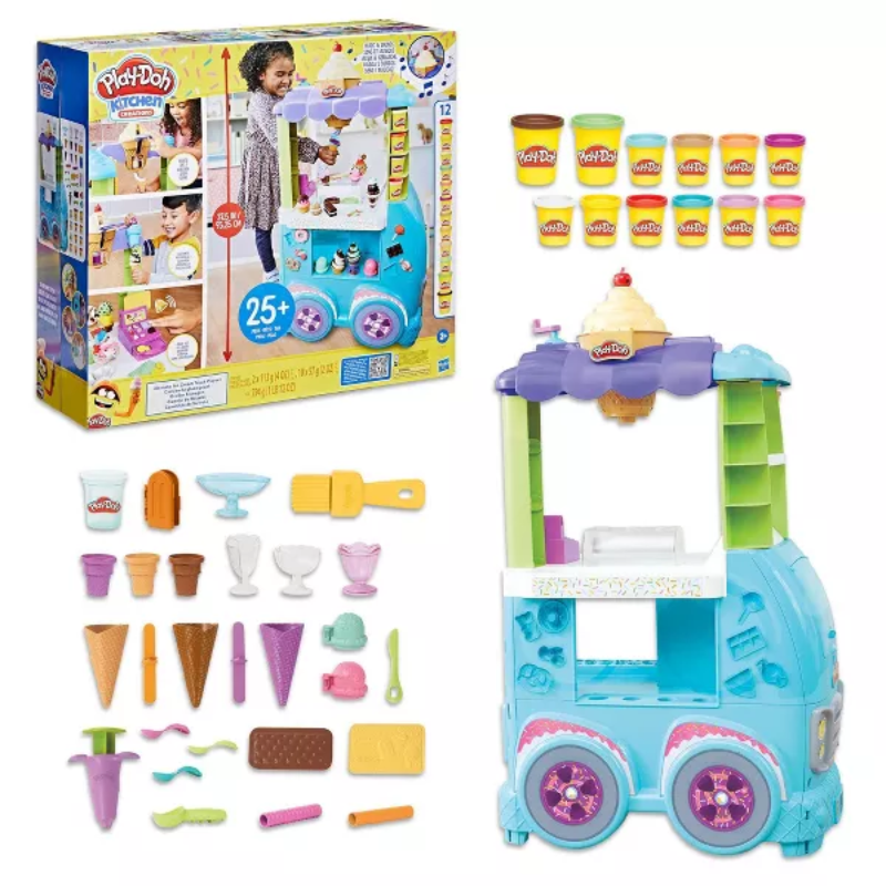 Play Doh Kitchen Camión Grande De helados Con Accesorios