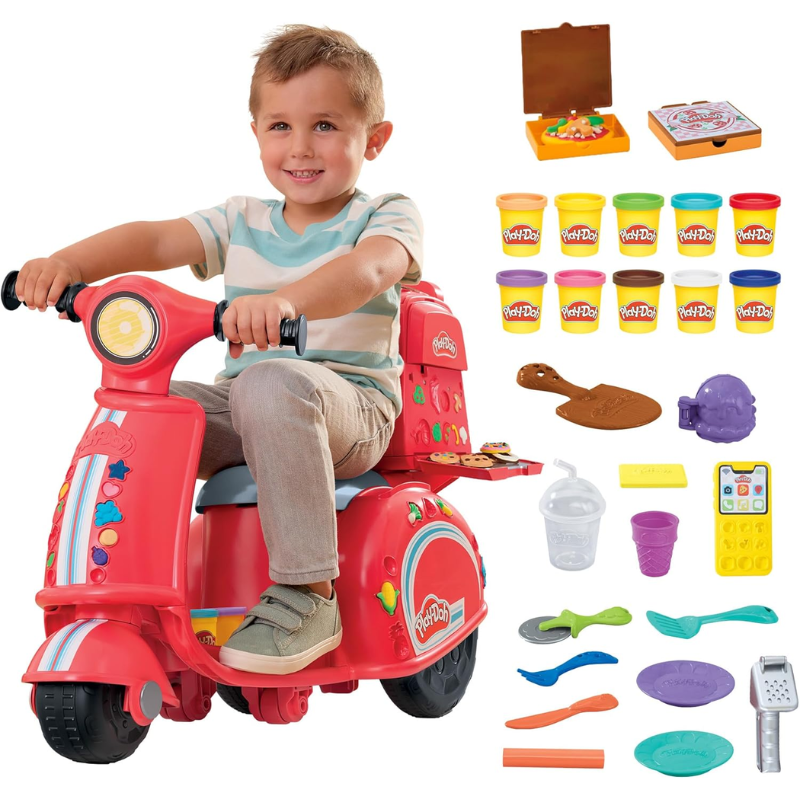 Play Doh Moto Repartidora De Pizzas Con Plastilinas