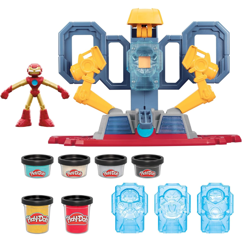 Play-doh Iron Man Stark Lab Con Luces Y Sonidos