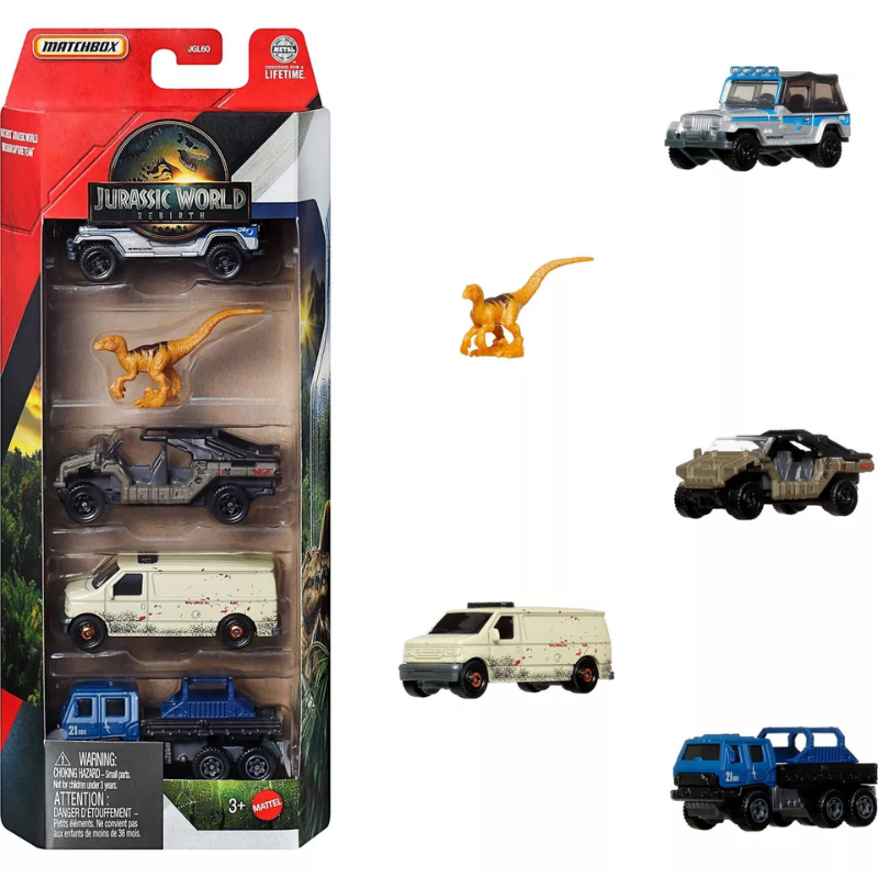 Set Carros Jurassic World Rebirth Matchbox