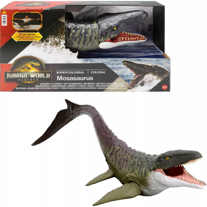 Super Mosasaurus Colosal Dinosaurio Jurassic World Rebirth