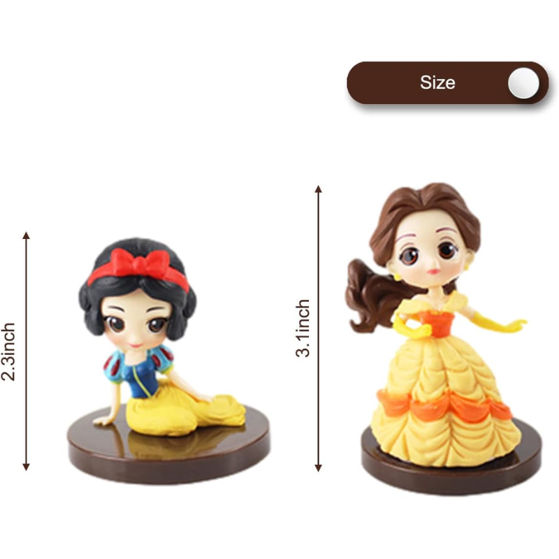 Figuras Princesas Disney Decoración Para Torta - Imagen 2