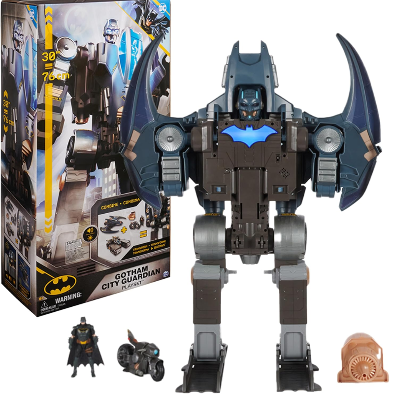 Robot Batman Gotham City Transformer 4 En 1 Luces y sonidos