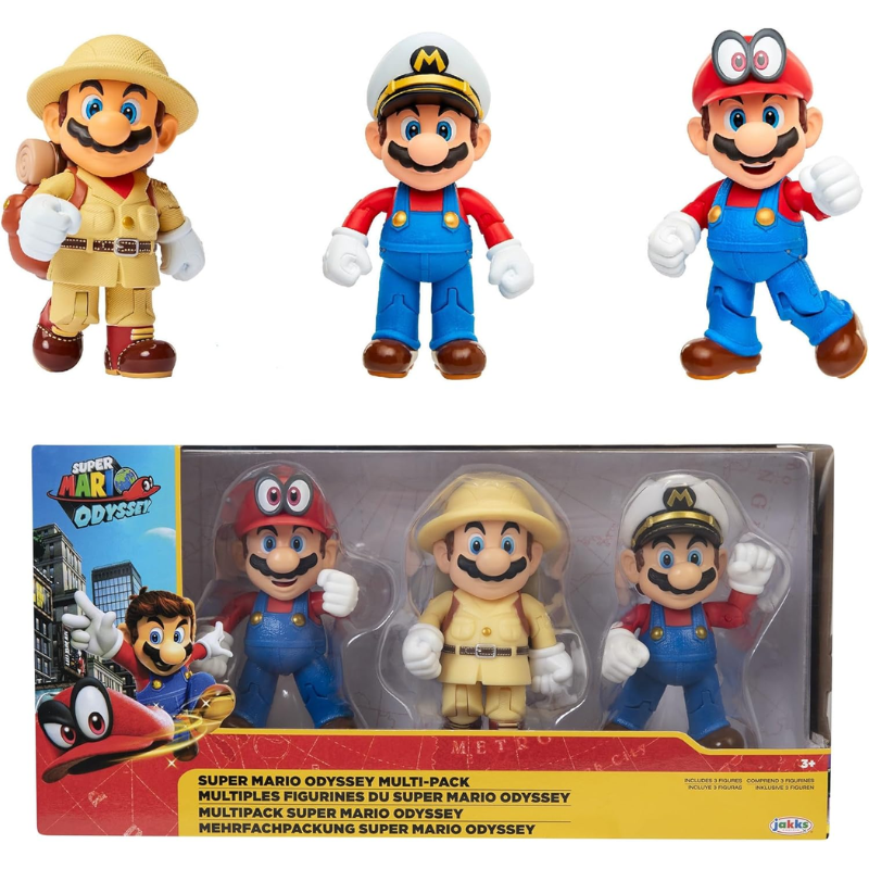 Figuras x3 Super Mario Odyssey