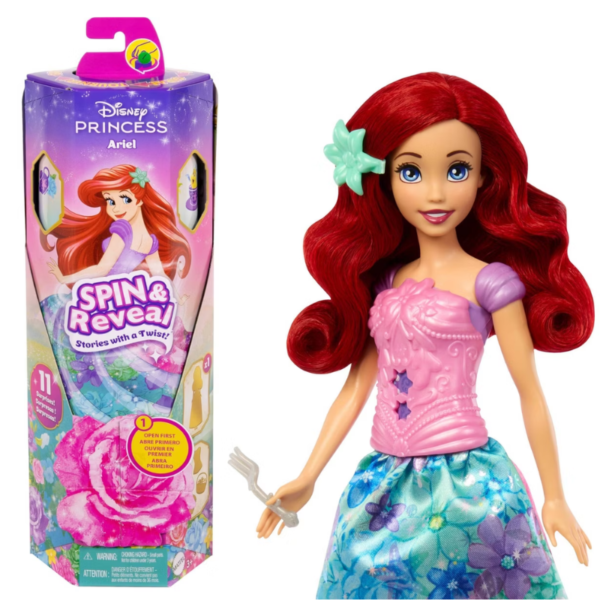 Muñeca Princesa Disney Spin Reveal - Ariel