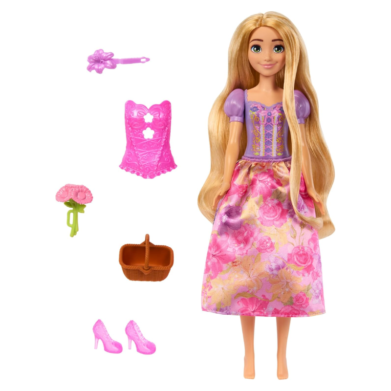 Muñeca Princesa Disney Spin Reveal Rapunzel - Imagen 3