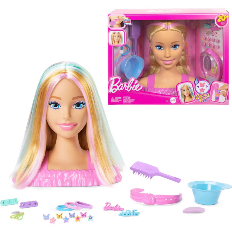 Barbie Cabeza Peinados De Moda Con Accesorios